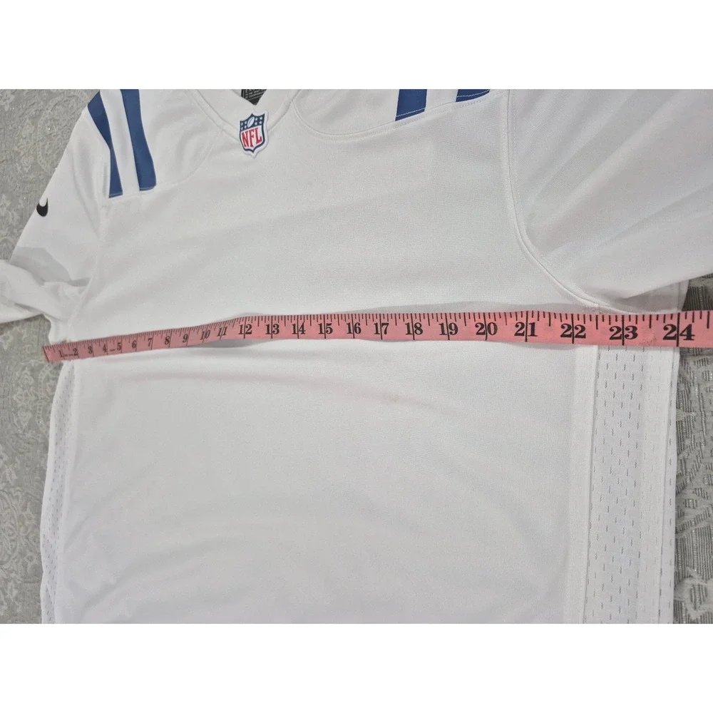 NWOT Nike NFL Indianapolis Colts Jersey Men's Large‎ White Blue Football